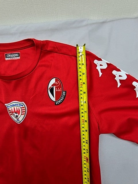 Kappa Red Soccer Jersey Large Short Sleeve Crewneck 100% Poly