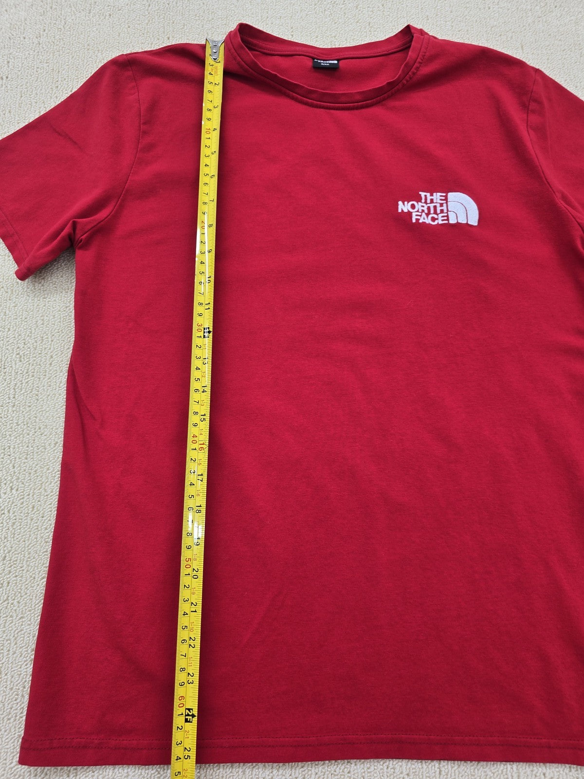 The North Face Red XXL Men's Short Sleeve Crewneck T-Shirt