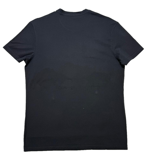 Calvin Klein Men's Black T-Shirt – Size XL, Logo, Cotton