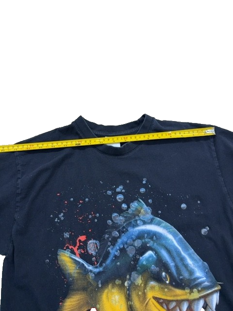 B&C Collection Unisex Black Piranha Exact 196 T-Shirt Size S