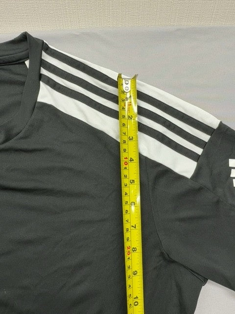 Adidas Men's Black Stripe Primegreen L Short Sleeve T-Shirt