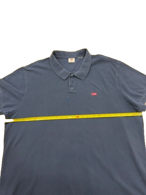 Levi's Navy Blue Men's XXL Short Sleeve Polo Shirt Cotton Blend