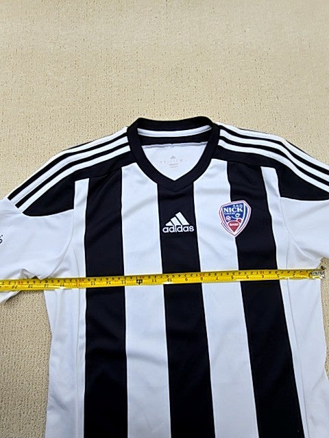 Adidas Club América White Black Striped Jersey Men's Short Sleeve