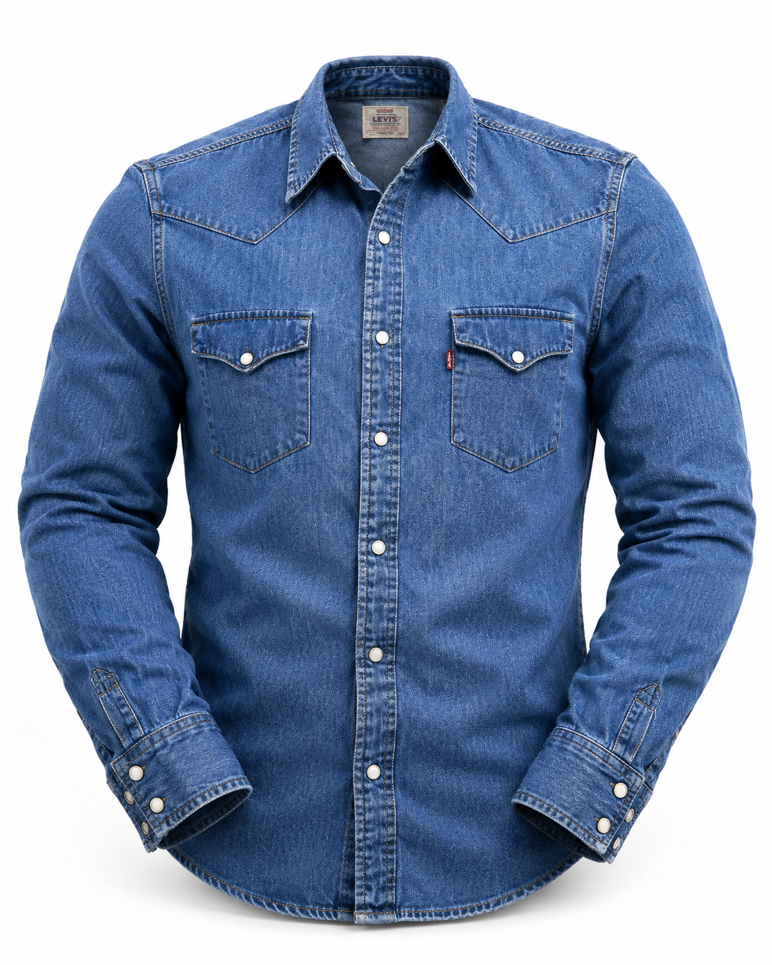 Casual Men Blue Shirt size M product image 2
