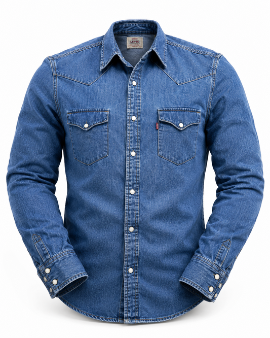 Casual Men Blue Shirt size M product image 2