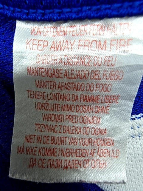 Adidas Men's Blue Basketball Tank Top XL Personalized White Stripes