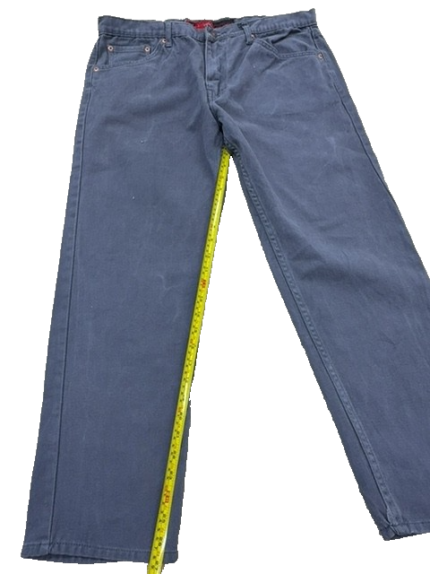 Levi's 501 Original Fit Straight Jeans Men 40x39 Gray Button Fly