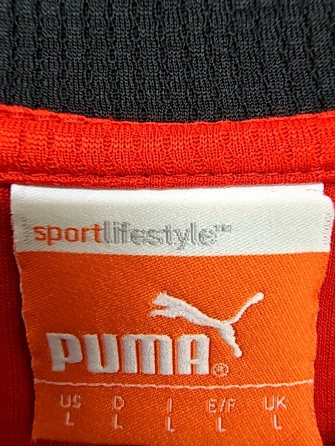 Puma Men's Red Football Jersey L Short Sleeve Crew Neck