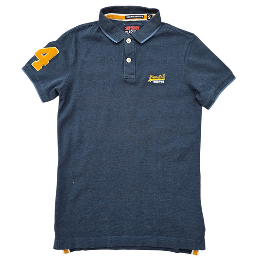 Superdry Men's Navy Polo Shirt – Size S – Ref 8247A
