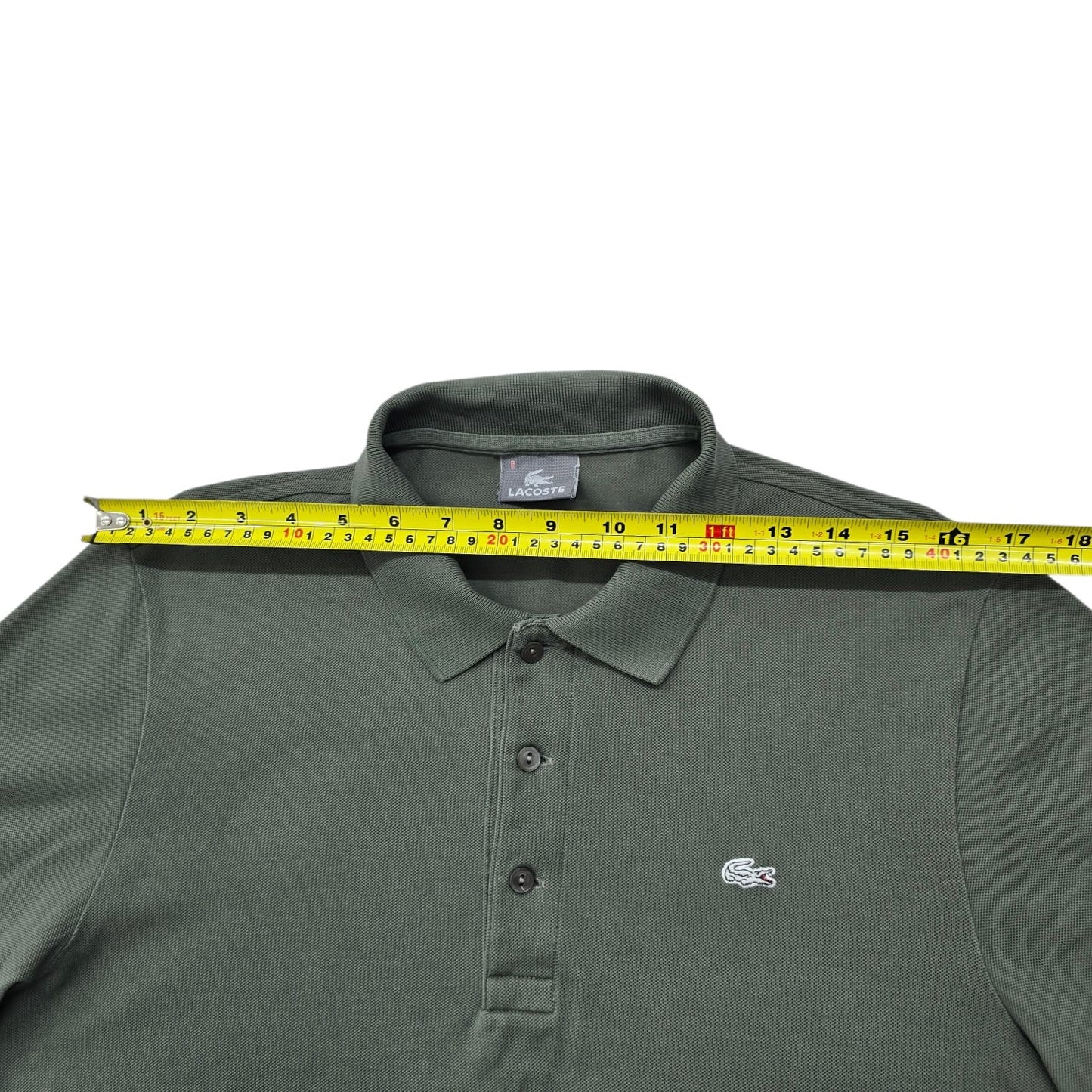 Lacoste Men's Green L.12.12 Polo Shirt Size 6 Regular Fit