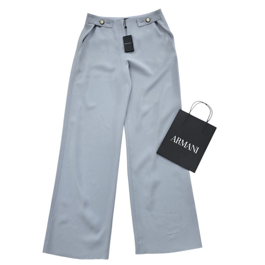 Giorgio Armani Men's Light Blue Wide Leg Pants Size 48