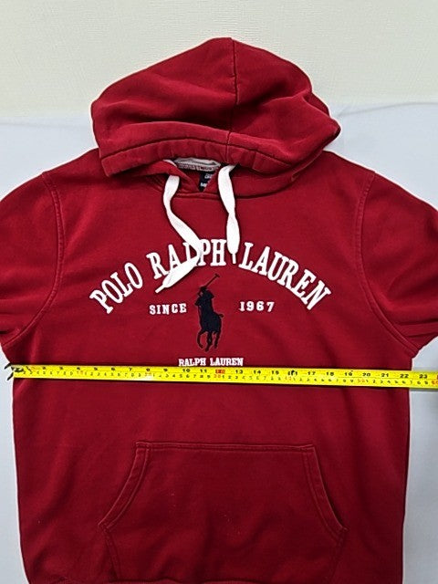 Polo Ralph Lauren Red Fleece Pullover Hoodie XXL Men Embroidered Logo