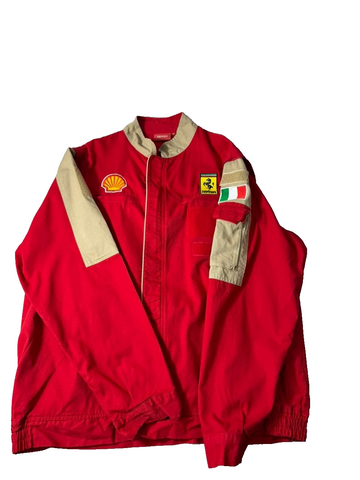 Ferrari Motorsport Jacket Men's M Red Full Zip Racing