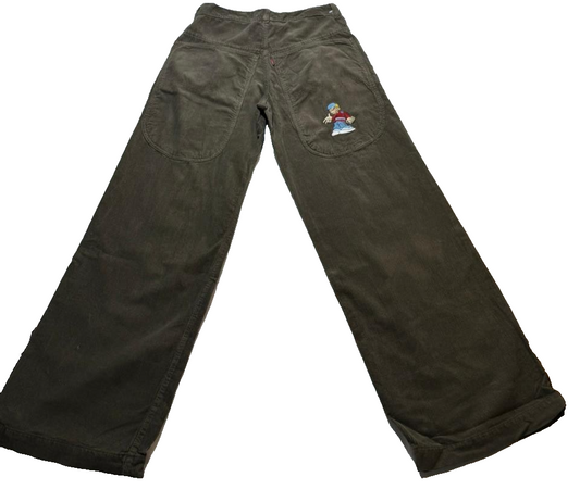 Unverified Brand Unisex Brown Pants – Size 38, Wide Leg – Ref EC81F