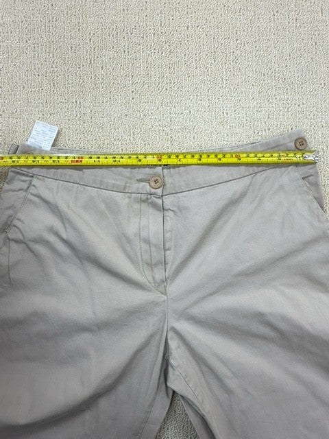 Lacoste Women's Vintage Beige Chino Pants Sz 34x32 Slim Fit France