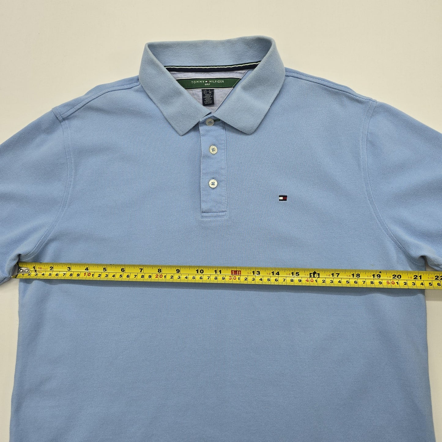 Tommy Hilfiger Men's Powder Blue Golf Polo Size XL Regular Cotton