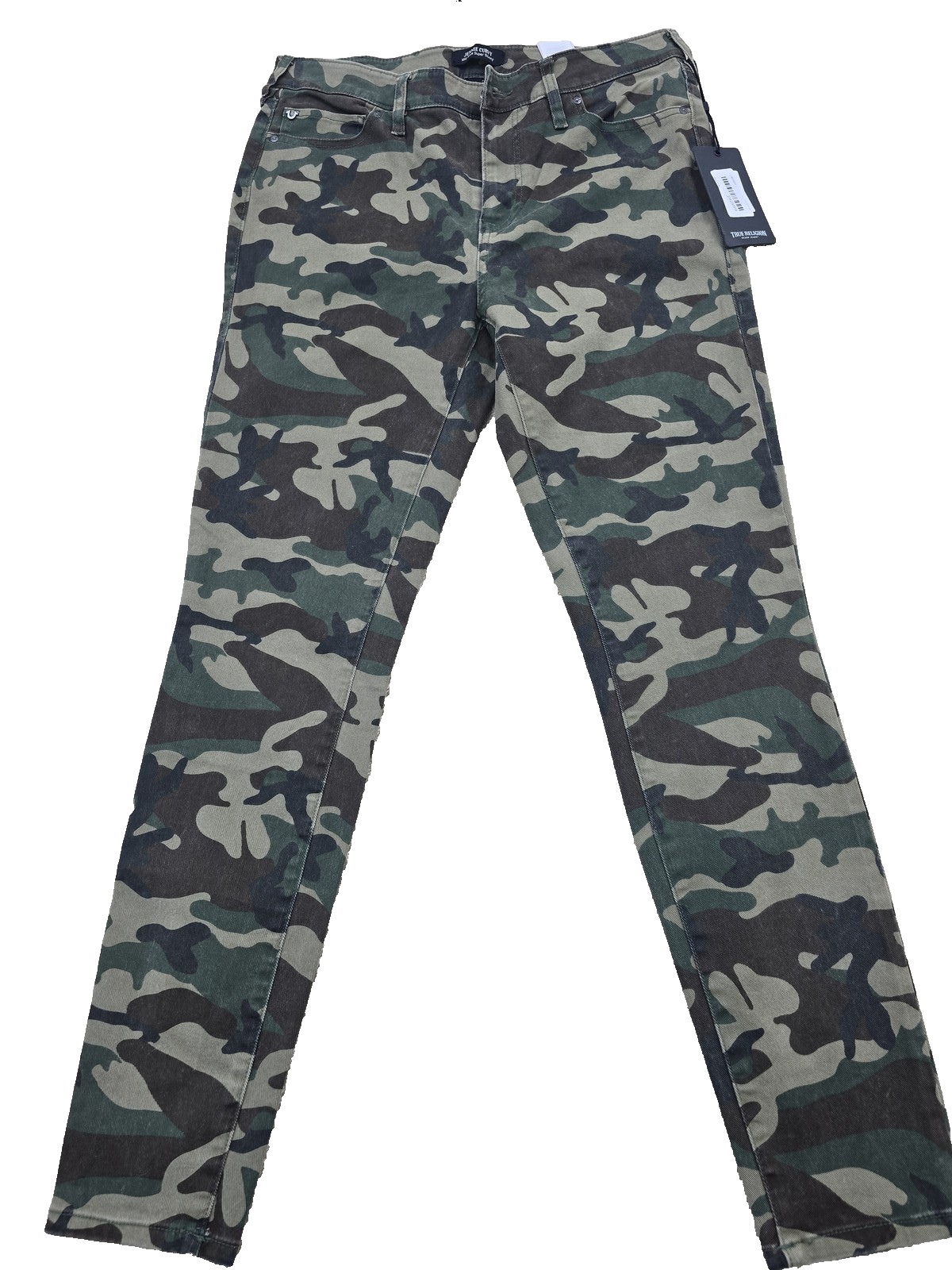 True Religion Jennie Curvy Camo Super Skinny Sz 31 NWT