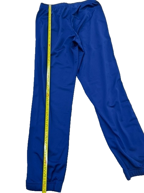 Adidas Blue Track Pants Men's M 100% Polyester Solid NWT