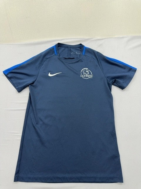 Nike Men's Navy Dri-FIT Training Jersey Size S Crewneck