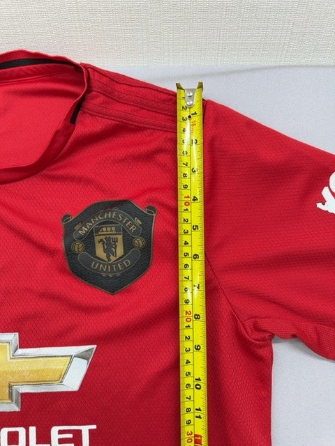 Adidas Manchester United Red Jersey L Short Sleeve Crewneck Polyester