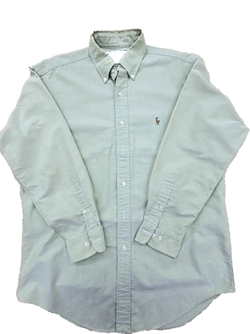Vintage Polo RL Yarmouth Oxford Light Blue Dress Shirt 15.5x32/33