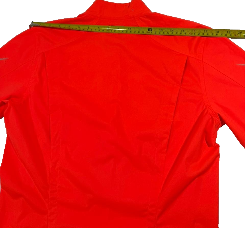Adidas Men's Neon Orange Climalite Full Zip Running Jacket Size S
