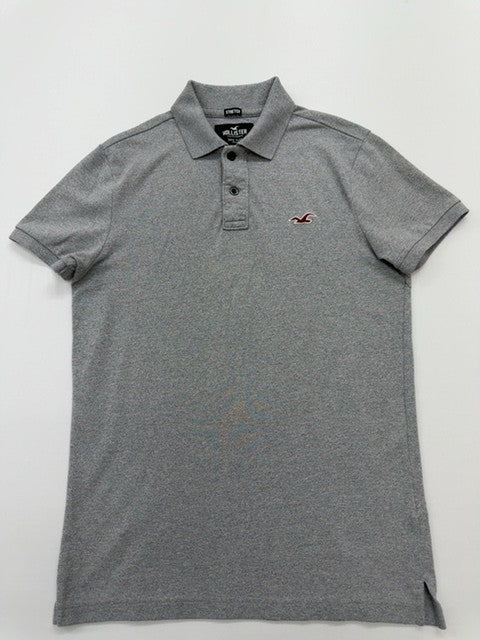 Hollister Men Gray Polo Shirt size S product image 1