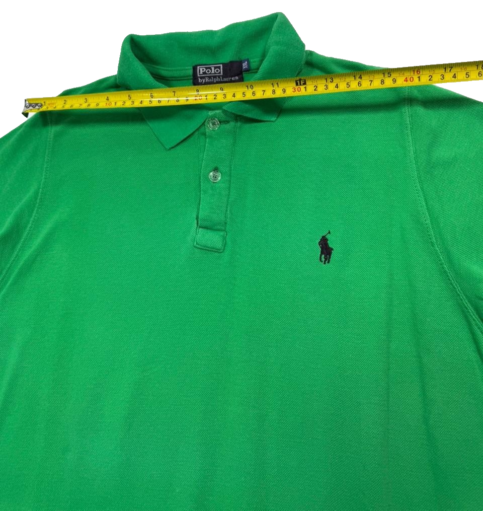 Polo Ralph Lauren Slim Fit Men's Polo Shirt In A Green Color - Size XXL