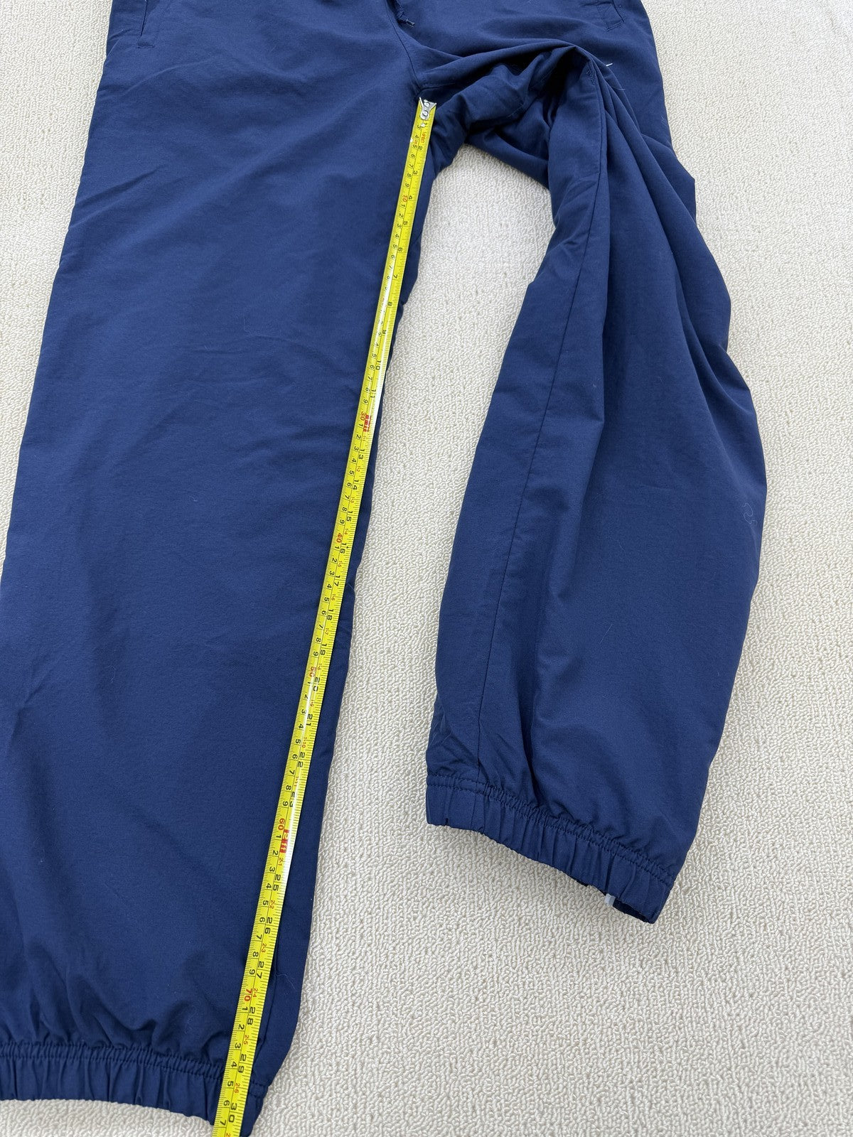 Nike Men's Navy M Pants Drawstring White Piping Solid