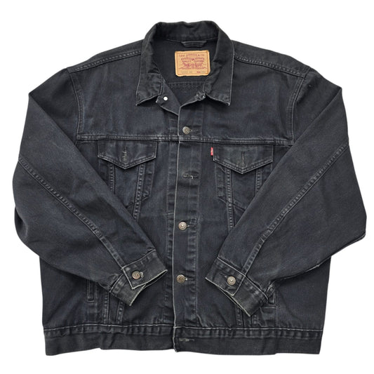 Vintage Levi's Men's Jacket – Size XXL, Dark Wash
