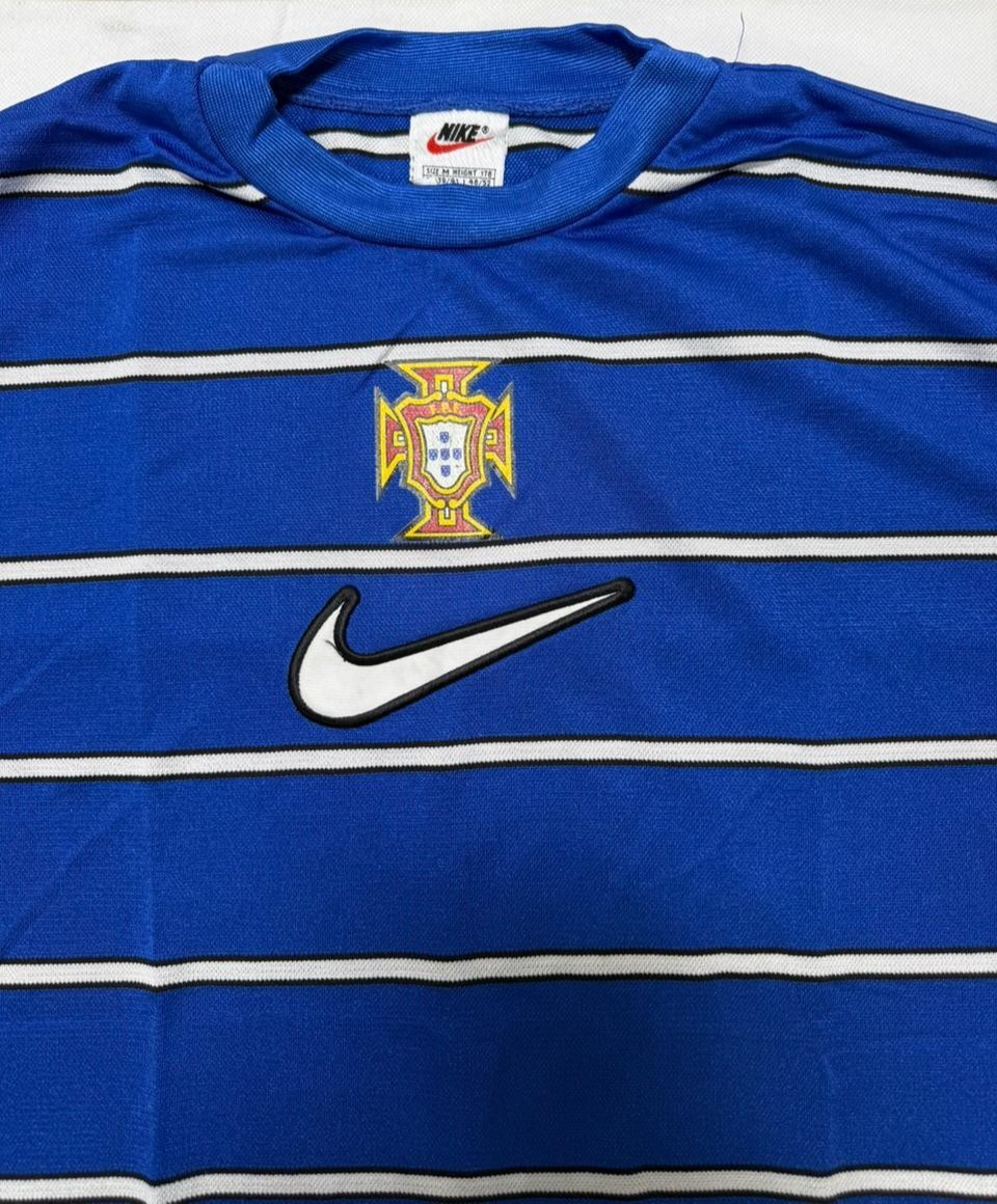 Nike Portugal Striped Blue Football Shirt - M