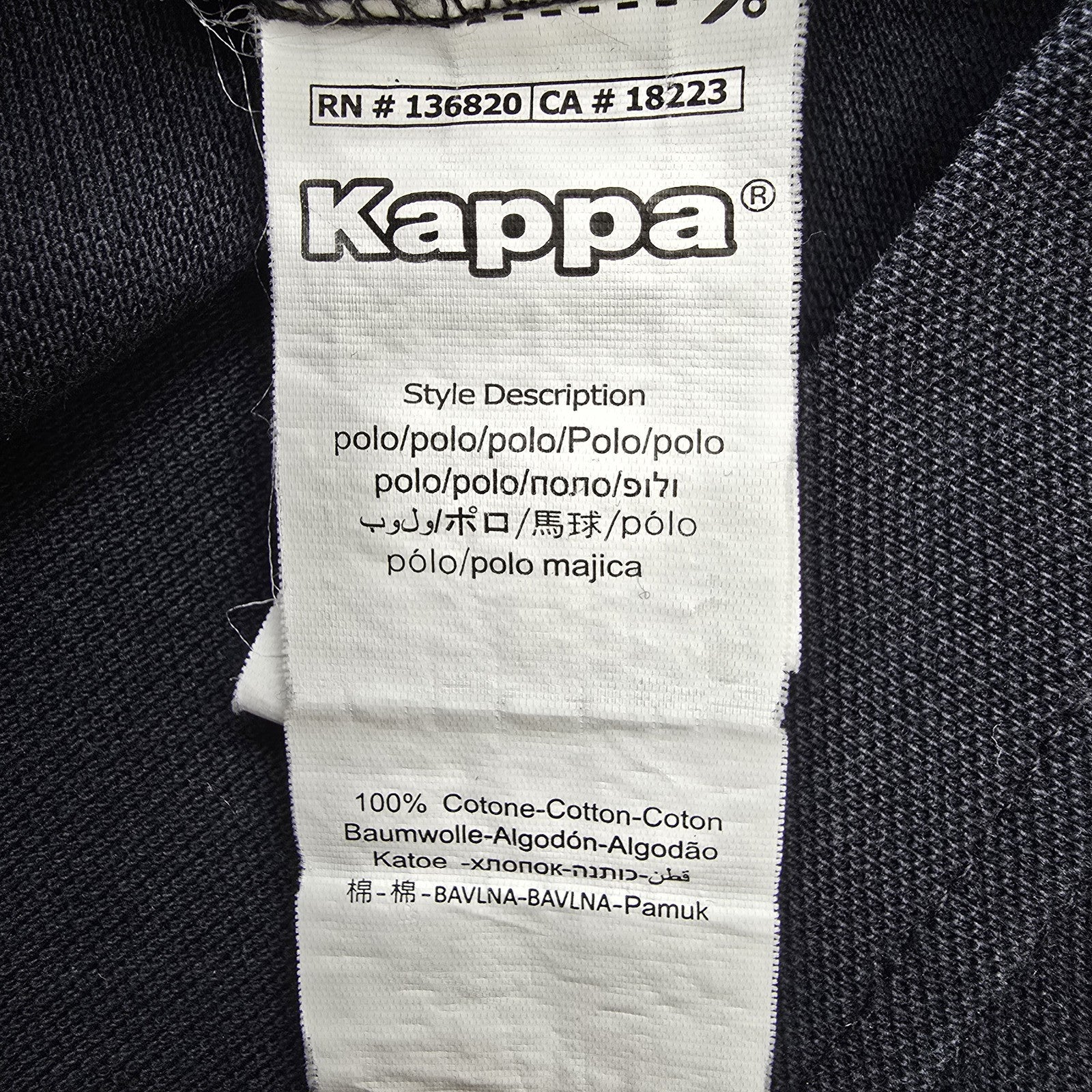 Kappa Men Navy Polo Shirt size XL product image 4