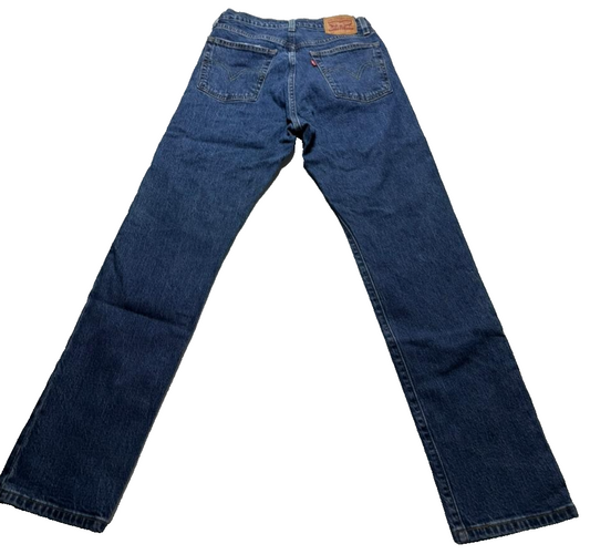 Levi Strauss & Co Men's Classic Blue Denim Jeans - Straight Leg, Size 26