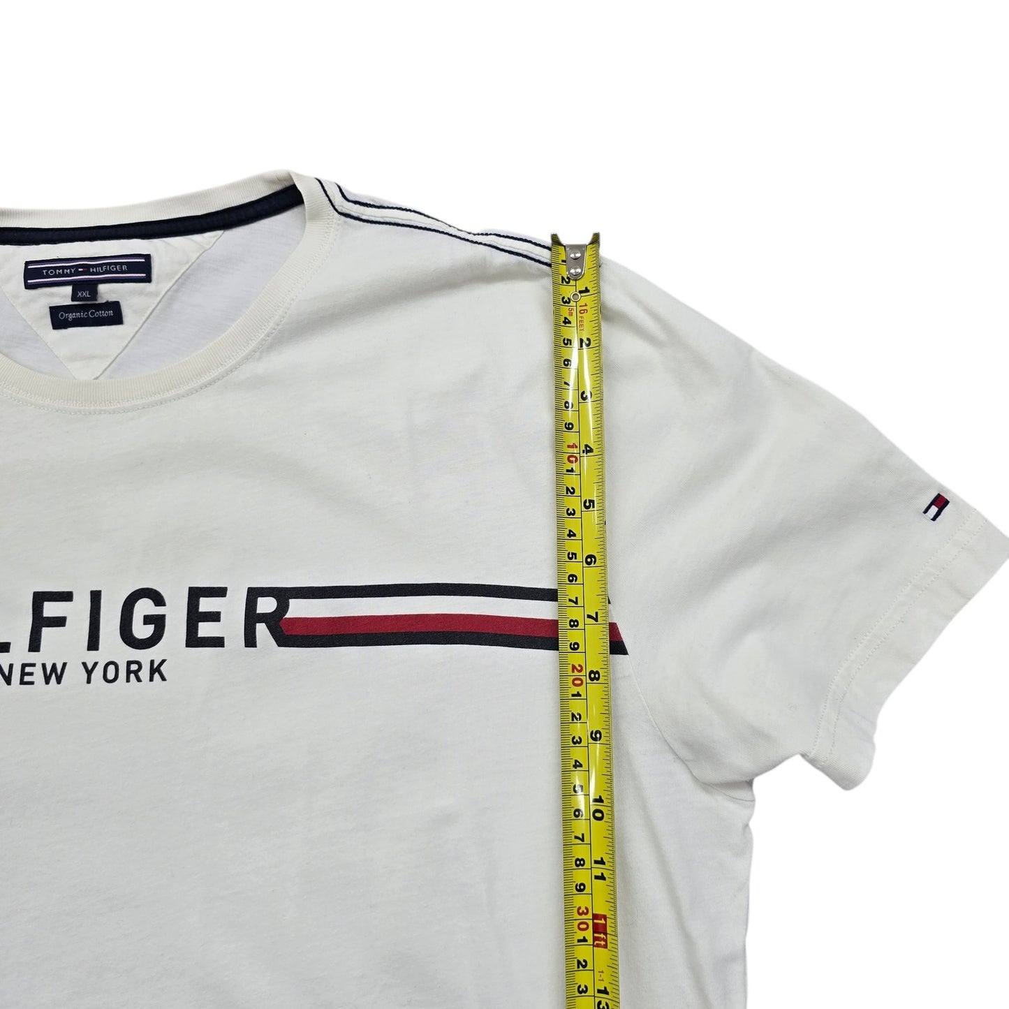 Tommy Hilfiger Men White T-Shirt size XXL product image 6