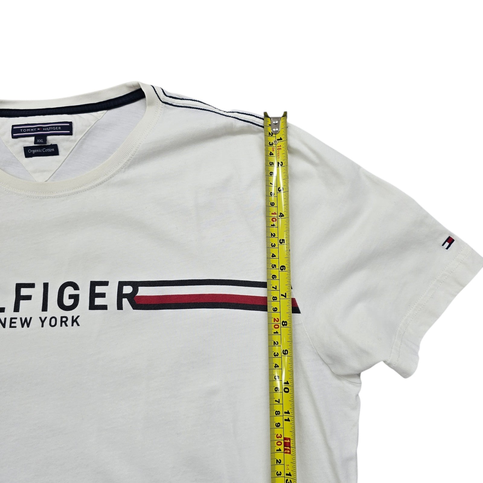 Tommy Hilfiger Men White T-Shirt size XXL product image 6