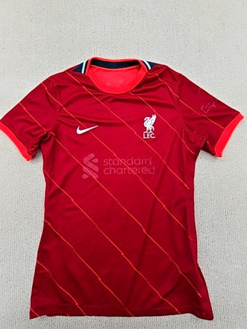 Nike Men's Red Liverpool FC Soccer Jersey Size M Dri-FIT Striped