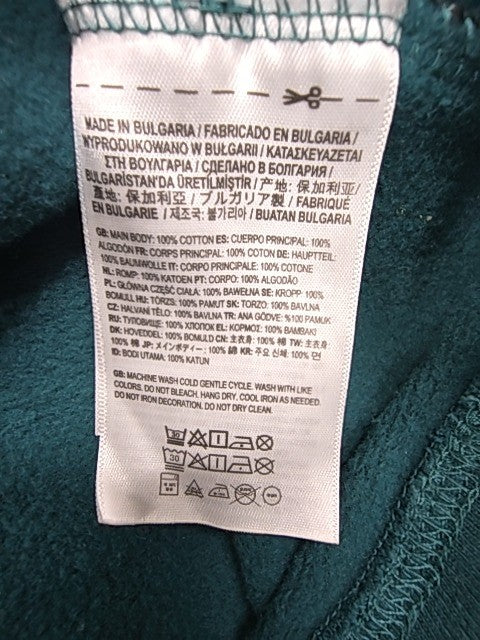 Vans Men Teal Logo Crewneck Sweatshirt Size L Fleece Pullover Regular