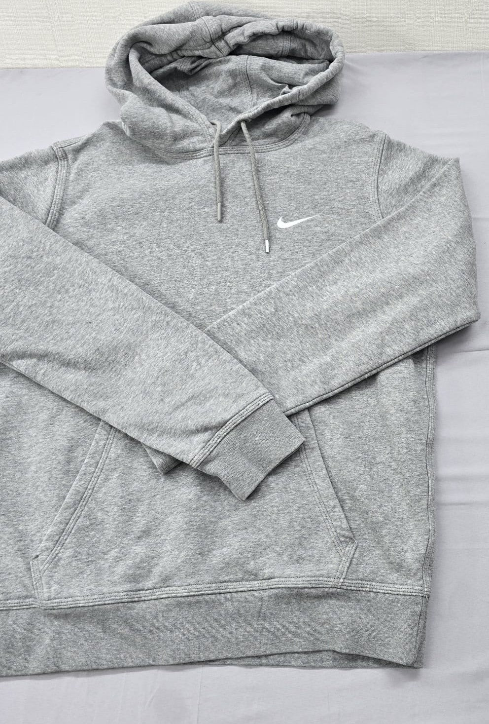 Nike Men's Grey Fleece Pullover Hoodie Size M