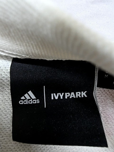 Adidas Ivy Park Unisex White Graphic Crewneck Sweatshirt Size M Fleece