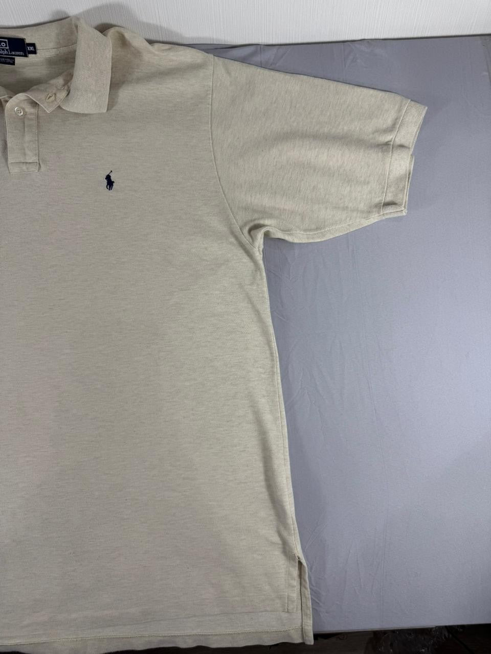 Polo Ralph Lauren Men's Beige Polo Shirt Size XXL Short Sleeve