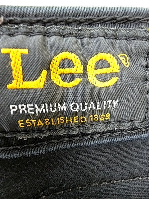 Lee Men's Brooklyn Blue Black Straight Jeans W33 L34 Regular Fit