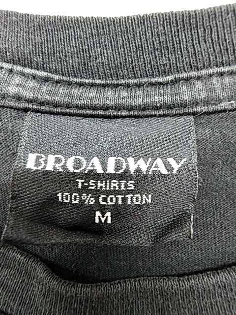 Broadway Unisex Black Music Graphic T-Shirt Size M Regular Crew Neck