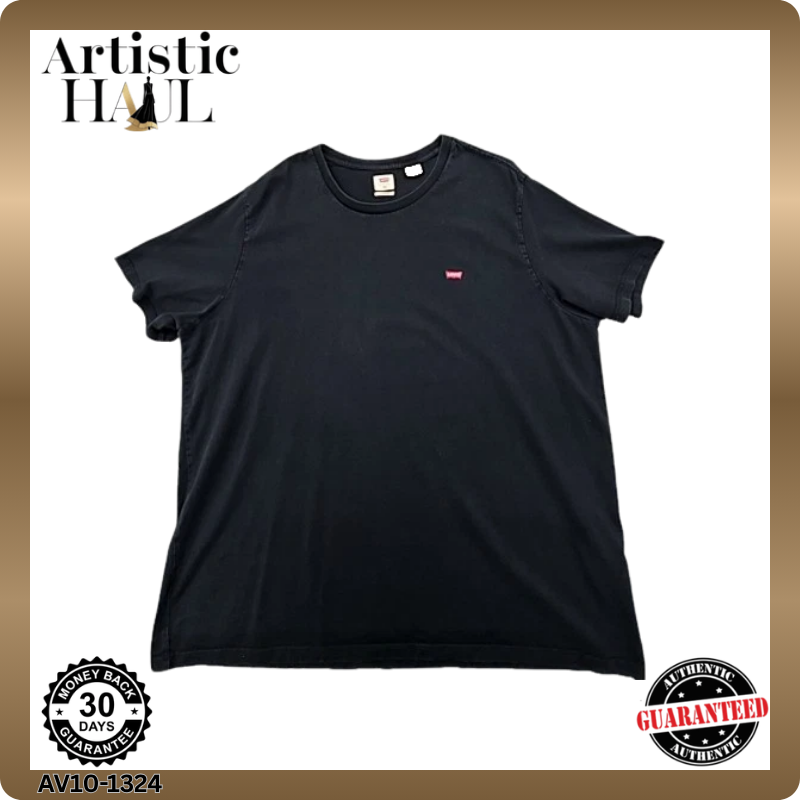 Levi's Men's Black Graphic XXL T-Shirt Cotton Loose Fit