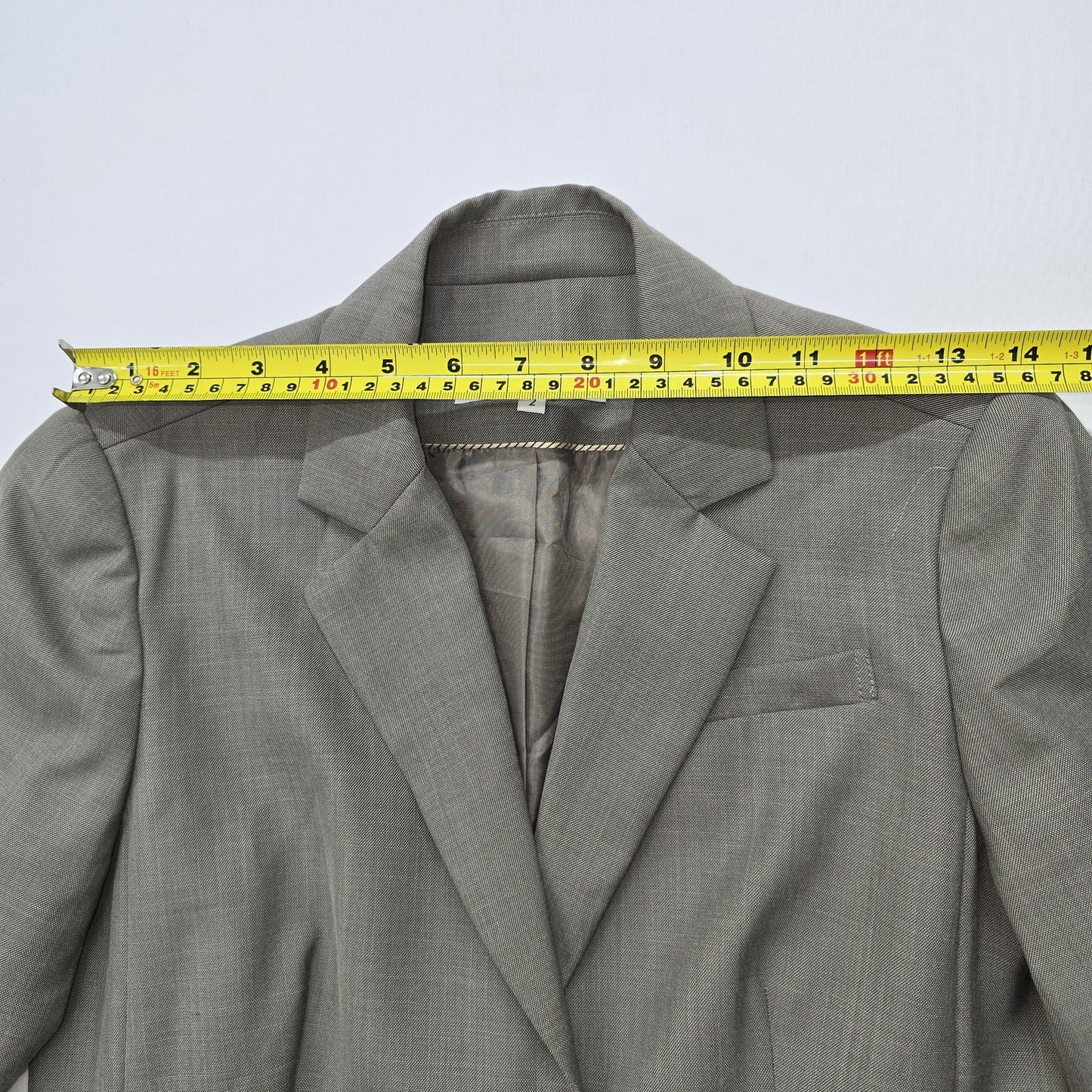 Calvin Klein Women Gray Blazer size 2 product image 5