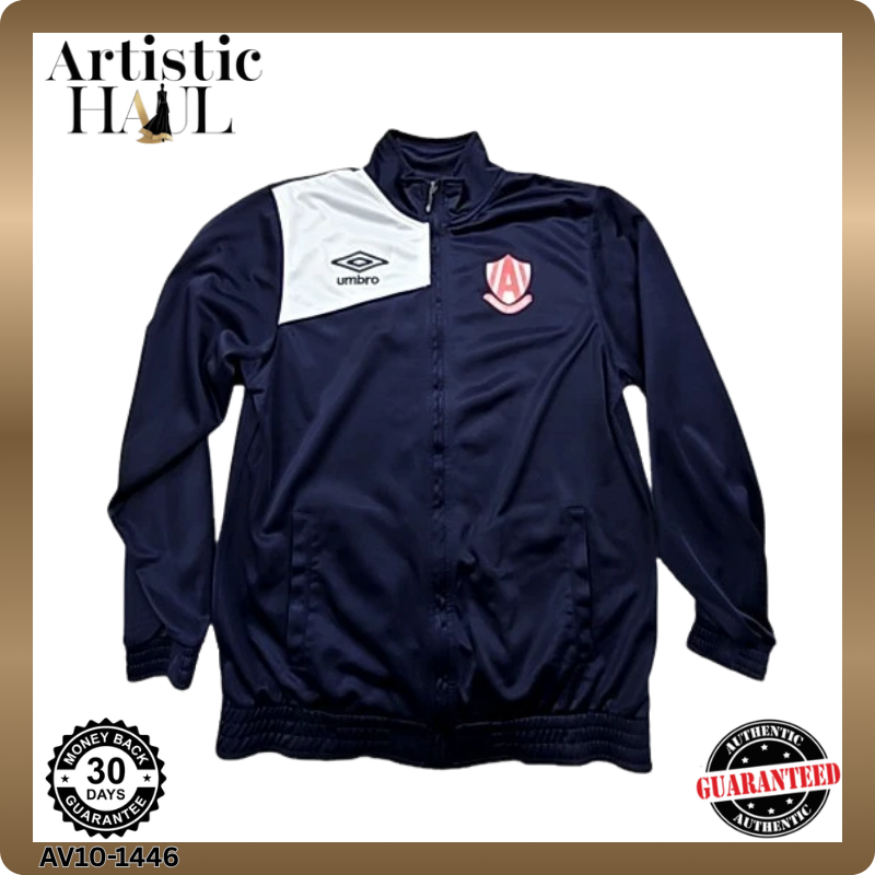 Umbro Men's Navy Track Jacket XL 100% Polyester Zipper