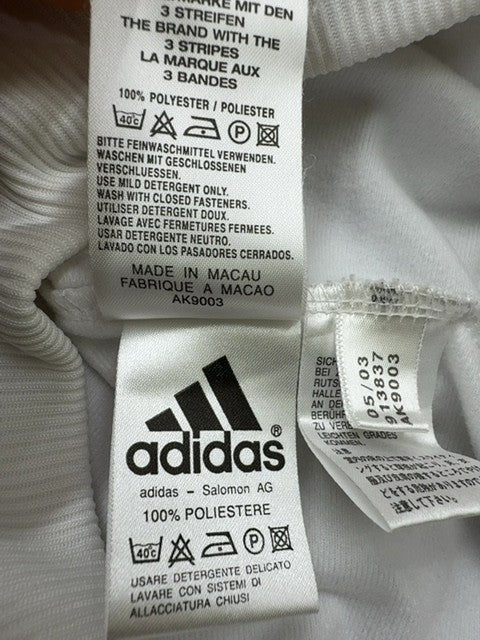 Adidas Men's White Track Jacket Size M Zipper Activewear
