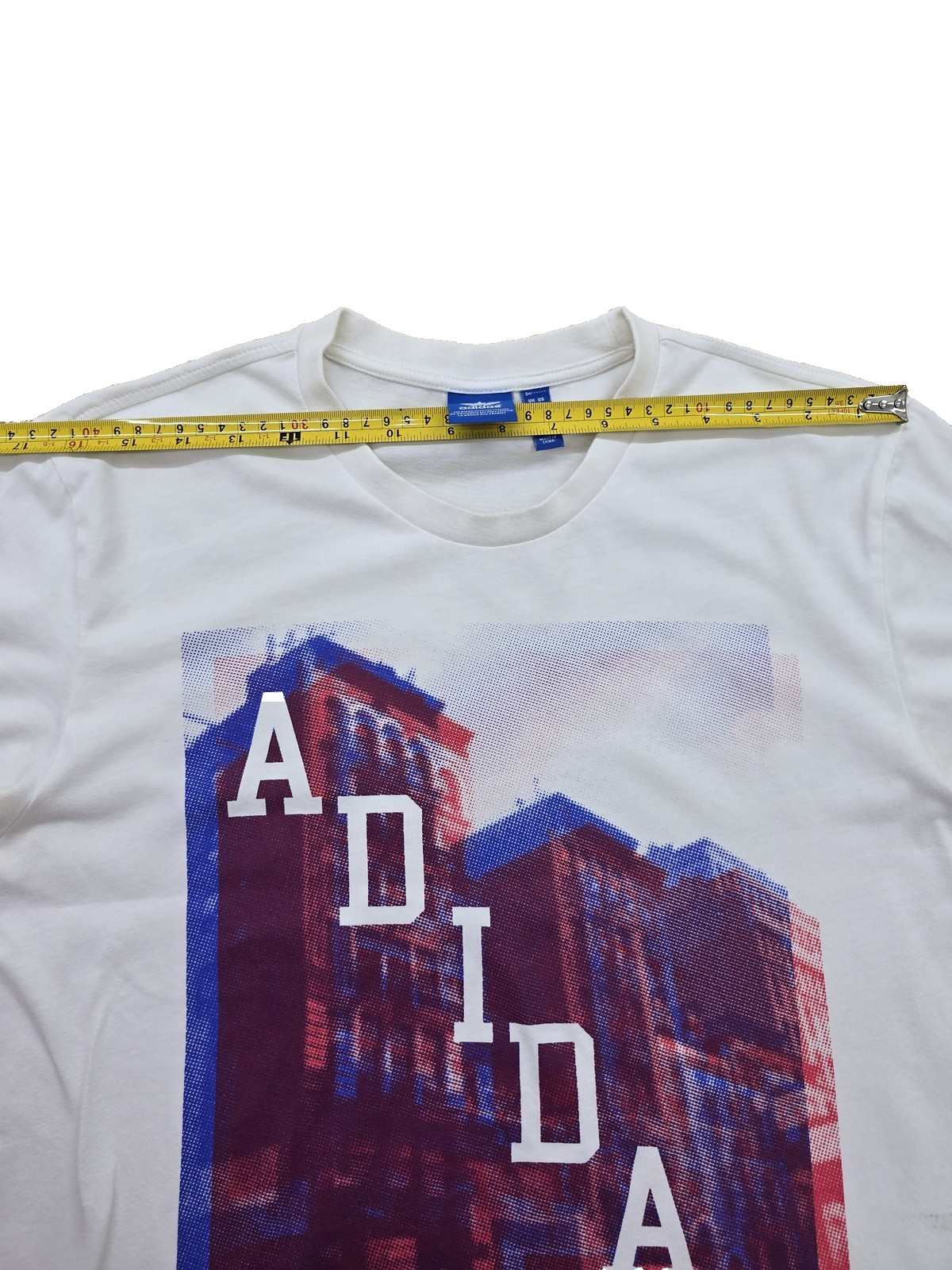Adidas Originals White Graphic Print Short Sleeve Crew Neck T-Shirt L