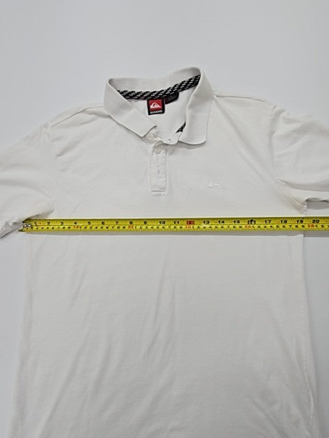 Quiksilver Men White Polo Shirt size S product image 7