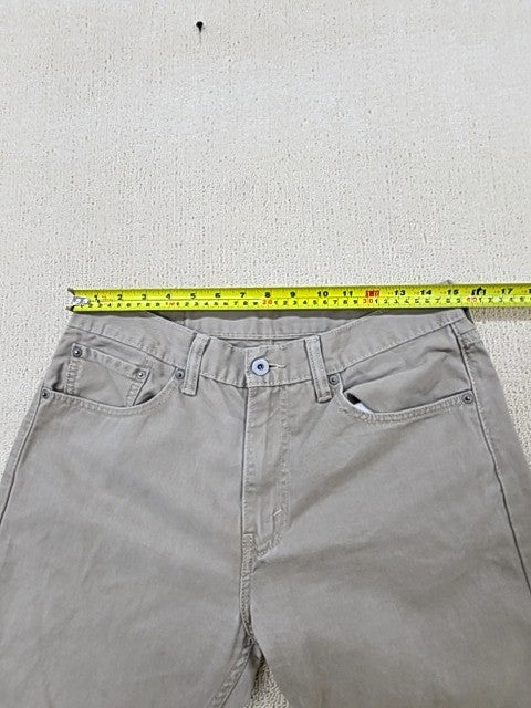 Levi's Men's Grey 505 Straight Leg Jeans Size L 32x34 Zip Fly