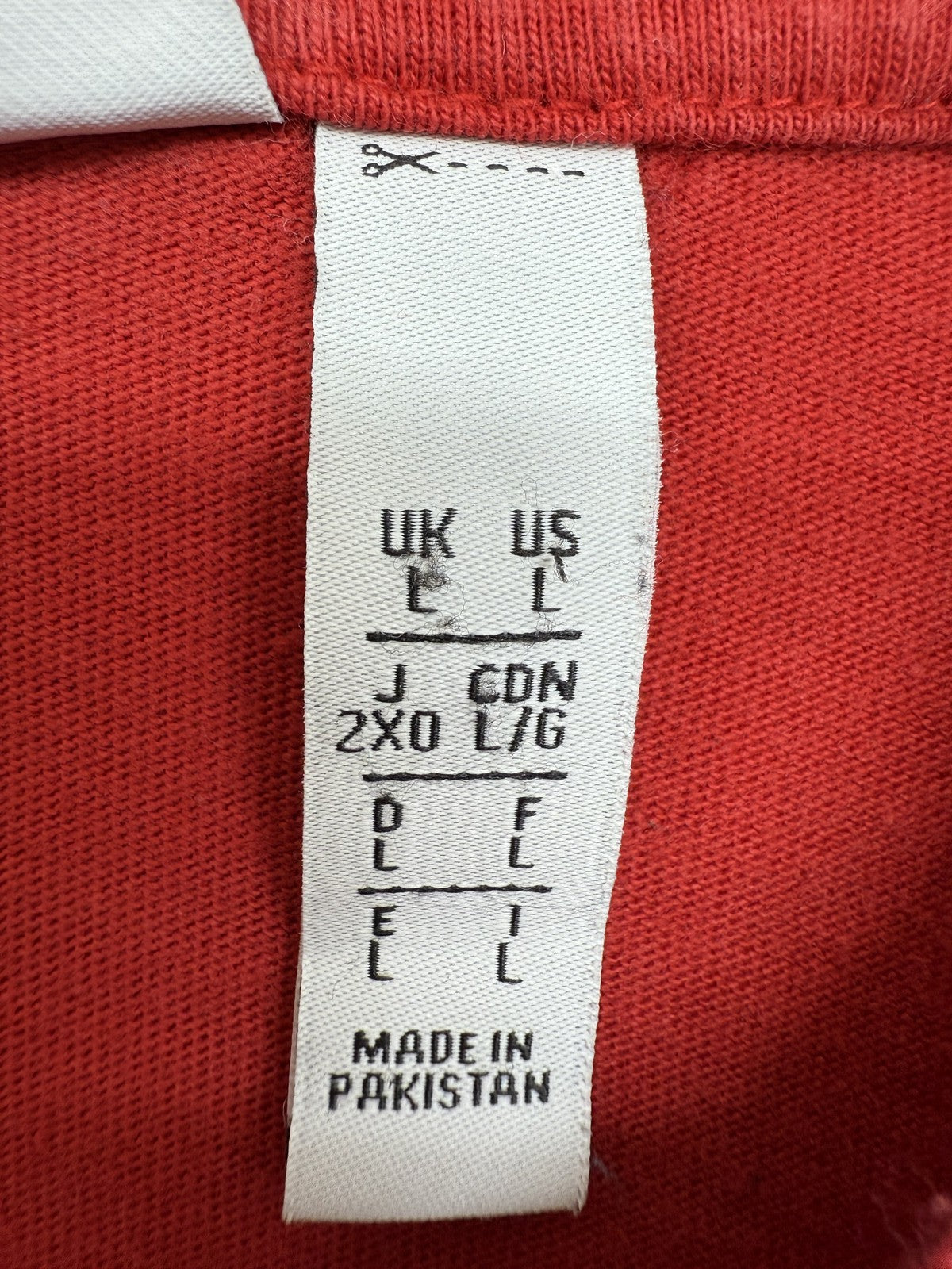 Adidas Red Oversized Crewneck T-Shirt Cotton Jersey Trefoil L